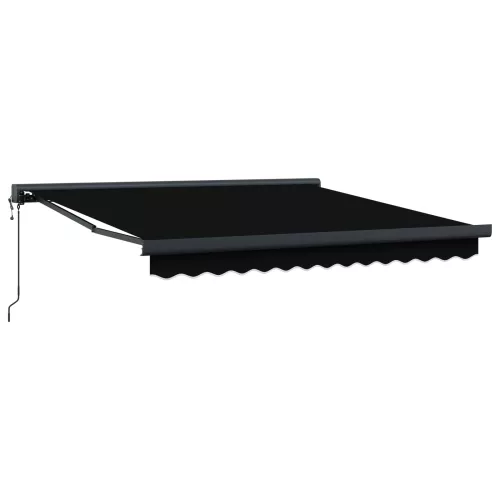 vidaXL Napernyő Fekete 300 x 250 x 165 cm Pamut és Alumínium