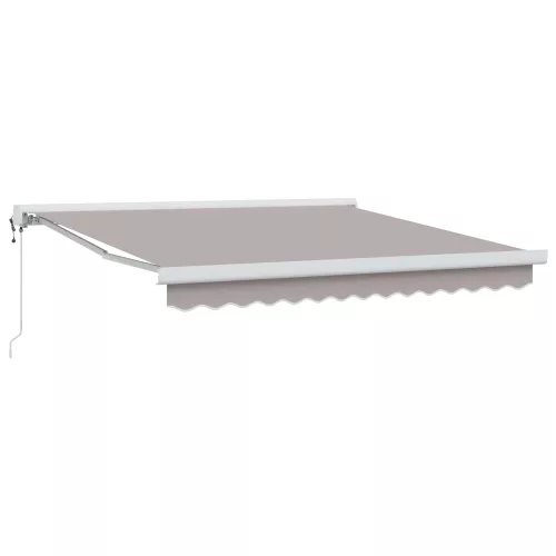 vidaXL Napernyő Világosszürke 300 x 250 x 165 cm Pamut és Alumínium