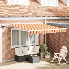   vidaXL Behúzható napellenző tartalmaz 350 x 250 cm szövet