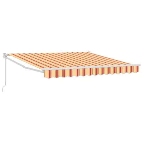 vidaXL Napernyő Sárga és narancs 350 x 250 x 165 cm Poliészter