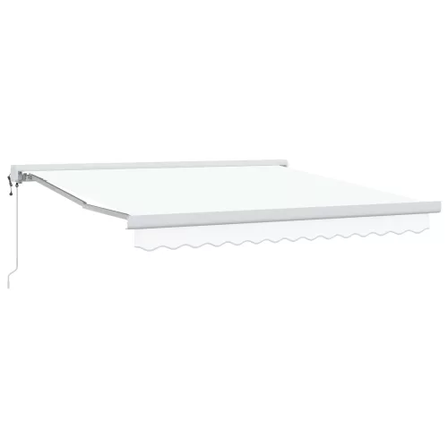 vidaXL Napernyő Fehér 350 x 250 x 165 cm Pamut és Alumínium