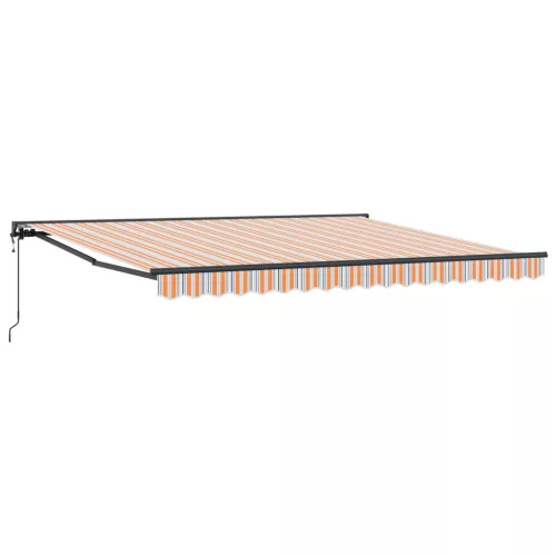 vidaXL Behúzható napellenző Kék és Narancs 400 × 300 cm