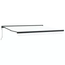   vidaXL Napernyő Fehér 400 x 300 x 165 cm Pamut és Alumínium