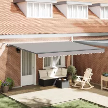   vidaXL Napernyő Anyag tartalmaz Világosszürke 450 × 300 cm Poliészter