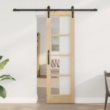 vidaXL Csúszó ajtó ORKDAL Természetes 61 x 198,5 cm