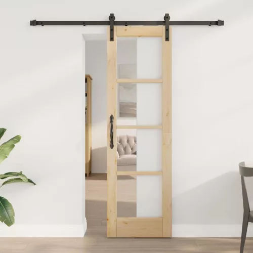 vidaXL Csúszó ajtó ORKDAL Természetes 61 x 198,5 cm