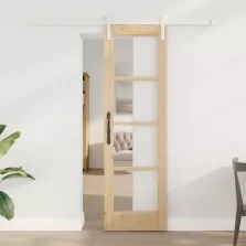 vidaXL Csúszó ajtó ORKDAL Természetes 61 x 198,5 cm