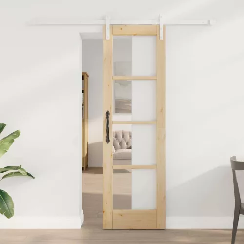 vidaXL Csúszó ajtó ORKDAL Természetes 61 x 198,5 cm