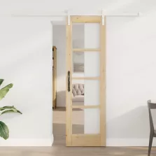 vidaXL Csúszó ajtó ORKDAL Természetes 61 x 198,5 cm