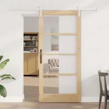 vidaXL Csúszó ajtó ORKDAL Természetes 93 x 202 cm