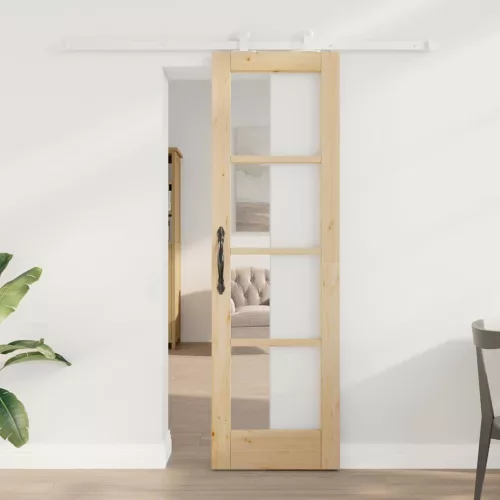 vidaXL Csúszó ajtó ORKDAL Természetes 61 x 198,5 cm