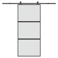   vidaXL tolóajtó vasalattal 90x205 cm edzett üveg&Alumínium