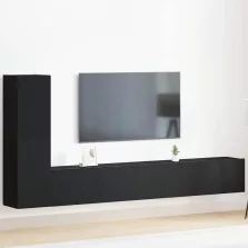   vidaXL TV szekrény garnitúra 3 pcs Musta tammi 100 x 30 x 30 cm
