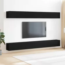   vidaXL TV szekrény garnitúra 6 pcs Musta tammi 100 x 30 x 30 cm