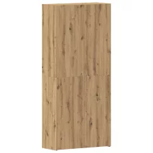   vidaXL Cipőszekrény Kézműves Tölgy 80x35,5x180 cm Műszaki Fa