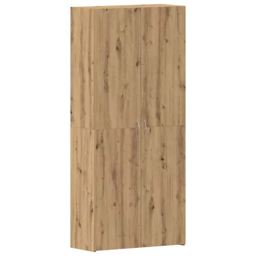 vidaXL Cipőszekrény Kézműves Tölgy 80x35,5x180 cm Műszaki Fa