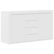   vidaXL Fehér Oldalszekrény Fehér Fa 120 x 36 x 69 cm Tárolás