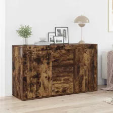   vidaXL Széf fiókkal Füstölt tölgy 120 x 36 x 69 cm Faanyag