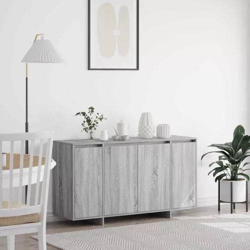 vidaXL Széf Szürke sonoma 135 x 41 x 69 cm Faanyag