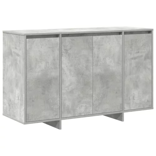 vidaXL Beton Szürke Oldalasztal Beton szürke Szerelt fa 120 x 41 x 75 cm