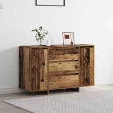 vidaXL Széf fiókkal Öreg fa 120 x 41 x 75 cm Faanyag