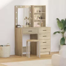   vidaXL Öltözködőasztal fiókkal 2 pcs Barna 50 x 41 x 135 cm Faanyag
