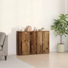 vidaXL Széf Régi fa 60 x 31 x 84 cm Faanyag