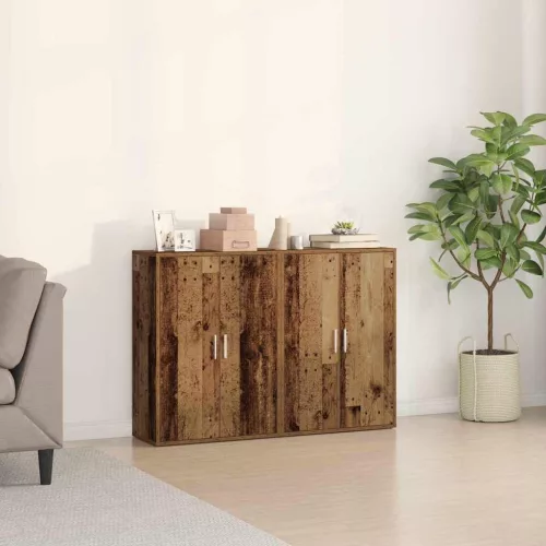 vidaXL Széf Régi fa 60 x 31 x 84 cm Faanyag