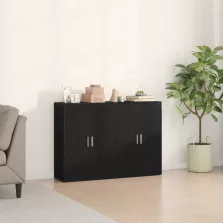 vidaXL Széf Musta tammi 60 x 31 x 84 cm Faanyag