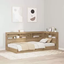   vidaXL Tároló fejtámla polcokkal kézműves tölgy 80 cm Faanyag