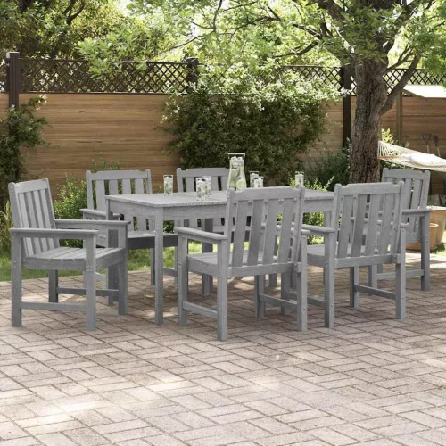 vidaXL Kerti étkezőszék 6 pcs Világosszürke 65.5 x 55.5 x 88cm Műanyag