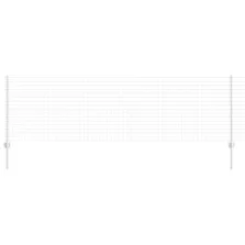 vidaXL Kerítés oszlopokkal Ezüst 0.8 x 10 m Acél