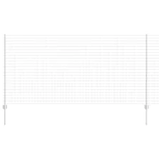 vidaXL Kerítés oszlopokkal Ezüst 1.2 x 10 m Acél