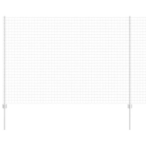 vidaXL Kerítés oszlopokkal Ezüst 1.6 x 10 m Acél