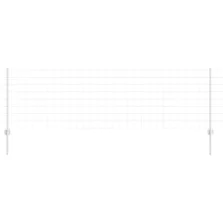 vidaXL Kerítés oszlopokkal Ezüst 0.8 x 10 m Acél