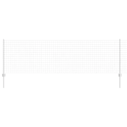 vidaXL Kerítés oszlopokkal Ezüst 0.8 x 25 m Acél