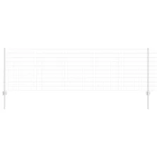 vidaXL Kerítés oszlopokkal Ezüst 0.8 x 25 m Acél