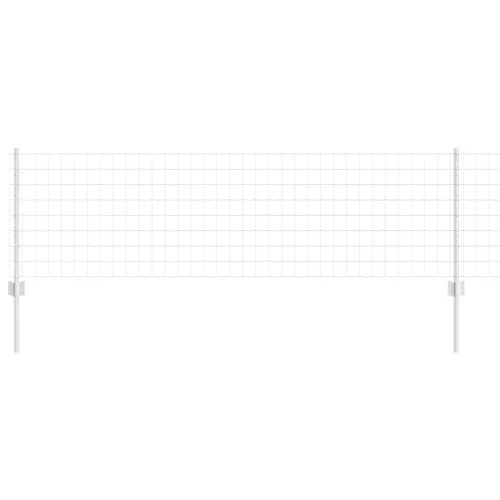vidaXL Kerítés oszlopokkal Ezüst 0,6 x 10 m Acél