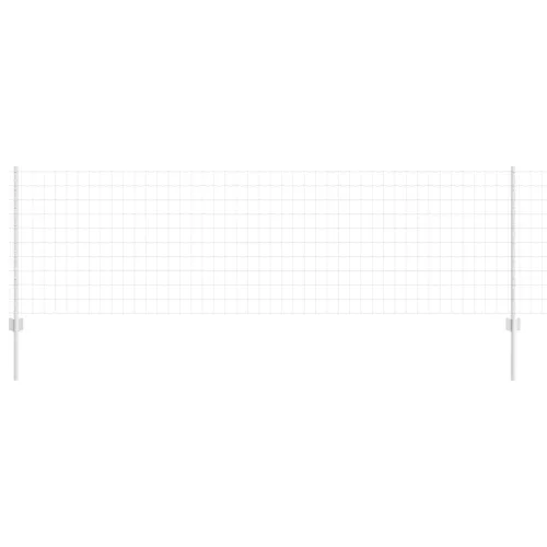 vidaXL Kerítés oszlopokkal Ezüst 0.8 x 10 m Acél