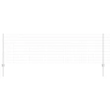 vidaXL Kerítés oszlopokkal Ezüst 0.8 x 25 m Acél