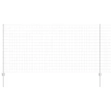 vidaXL Kerítés oszlopokkal Ezüst 1.2 x 25 m Acél