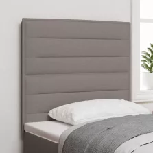 vidaXL Fejtámla fejtámlával Tópszínű 90 cm Műbőr