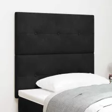 vidaXL Fejtámla fejtámlával Fekete 80 cm Műbőr