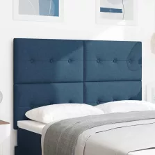 vidaXL Fejtámla fejtámlával Kék 160 cm Műbőr