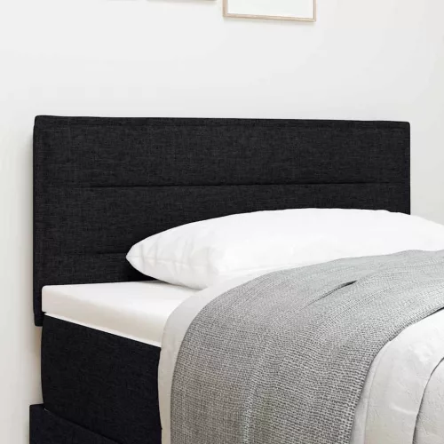 vidaXL LED ágytámla LED -es lámpákkal fejtámlával Fekete 80 cm szövet