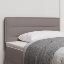   vidaXL LED ágytámla LED -es lámpákkal Tópszínű 80 cm szövet