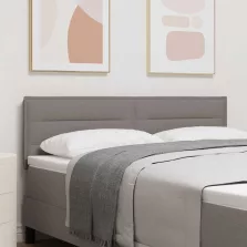   vidaXL LED ágytámla LED -es lámpákkal Tópszínű 144 cm Poliészter