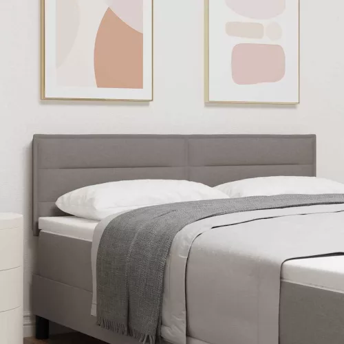 vidaXL LED ágytámla LED -es lámpákkal Tópszínű 144 cm Poliészter