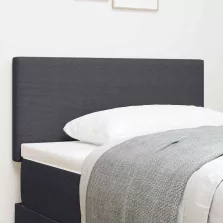   vidaXL LED ágytámla LED -es lámpákkal Sötétszürke 90 cm szövet