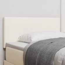   vidaXL LED ágytámla LED -es lámpákkal Krém 100 cm Poliészter